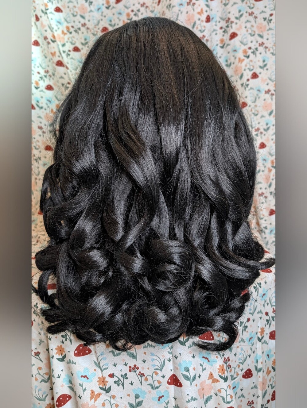 Wavy Synthetic Yaki Texture Wig Thick Synthetic 13*6 Lace Front NWT 1B